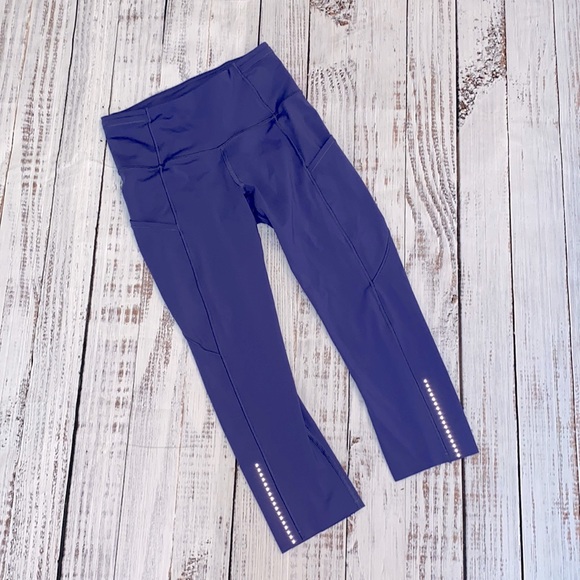 lululemon athletica Pants - Lululemon Purple Crop Leggings - Size 4